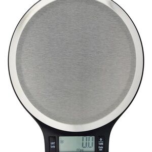 Source Unknown Silver and Black Digital Kitchen Scale